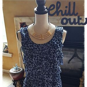 🏜🏜 PSEUDO ANIMAL PRINT LAYERED TANK